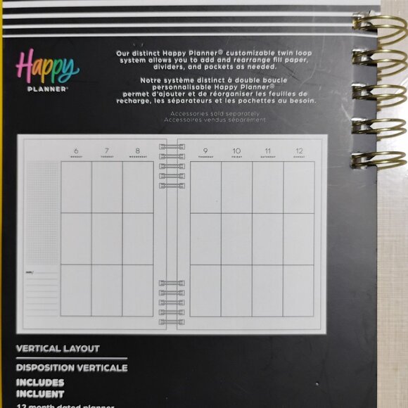 Happy Planner Classic 12-Month Spiral Planner In the Moment Jul 2025 - Jun 2026 - Picture 6 of 7